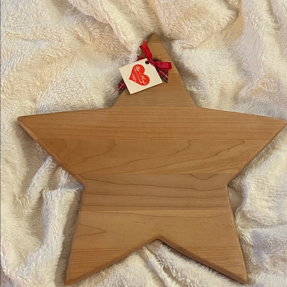 Star-Shaped Wooden Serving Board